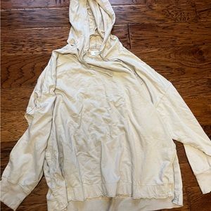 Aerie Oversized Sweatshirt with Slits Oatmeal Color